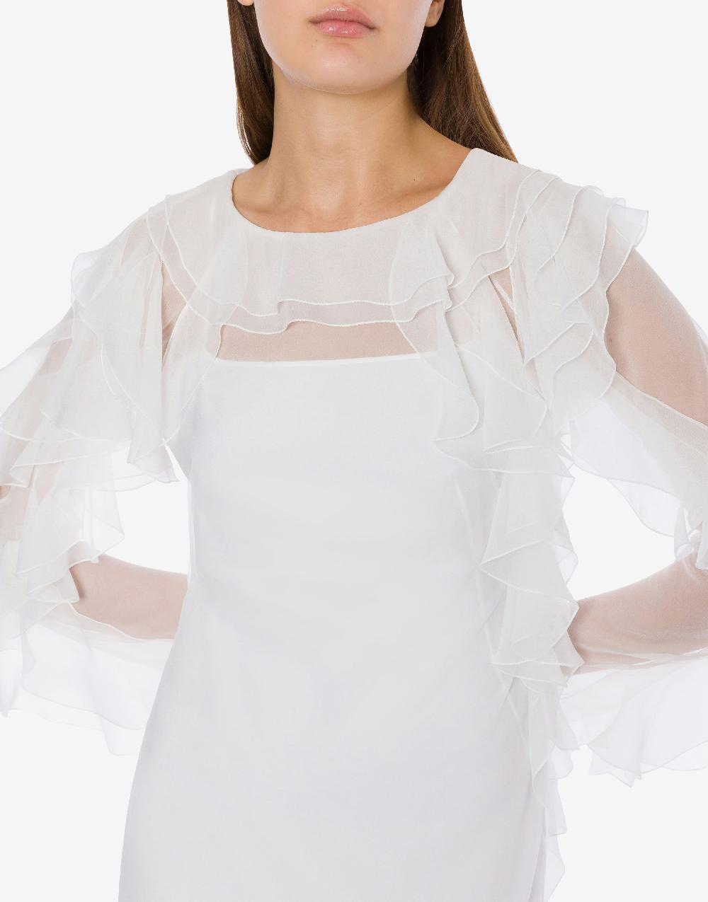 Alberta Ferretti Abito lungo in chiffon organico Cocktail Negozio