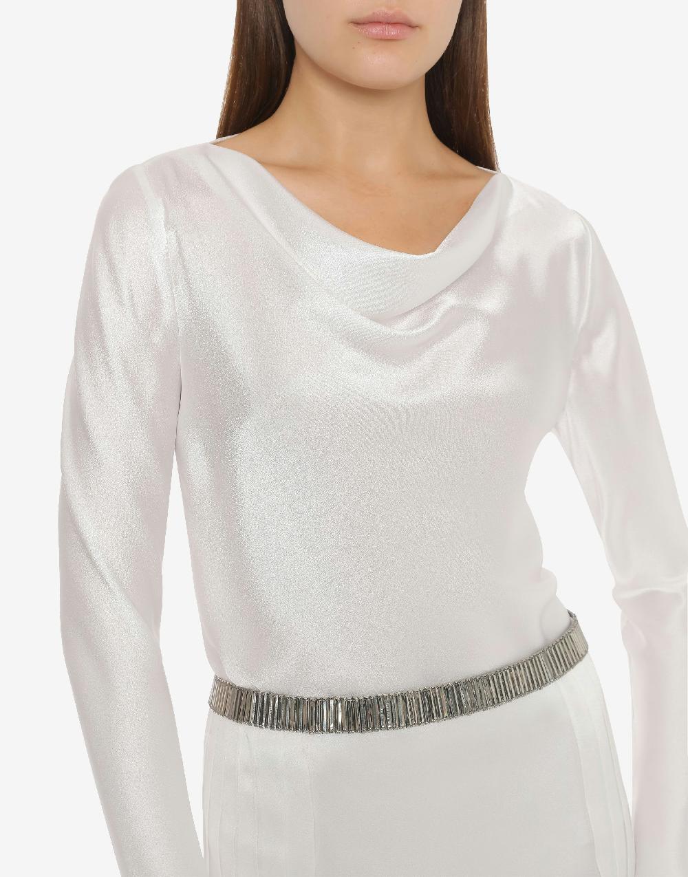 Alberta Ferretti Blusa in raso Cocktail In Saldo
