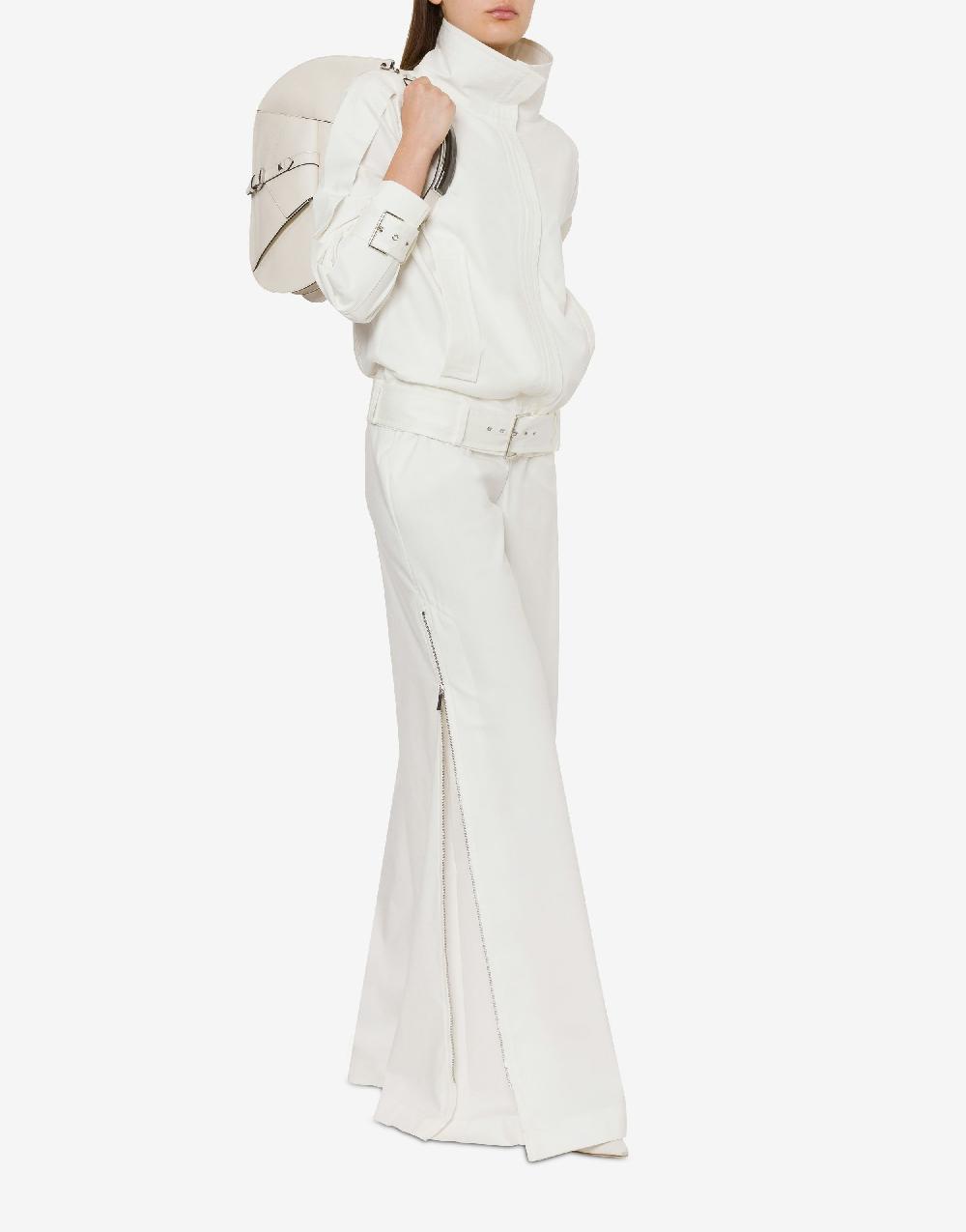 Alberta Ferretti Pantalone oversize in tela di cotone stretch Italia