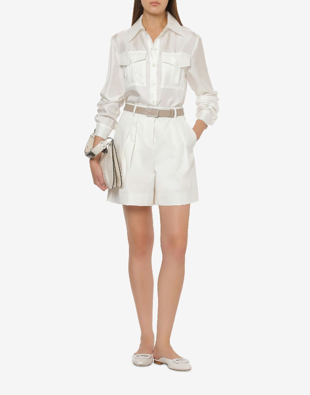 Alberta Ferretti Short in tela di cotone stretch Acquista Ora