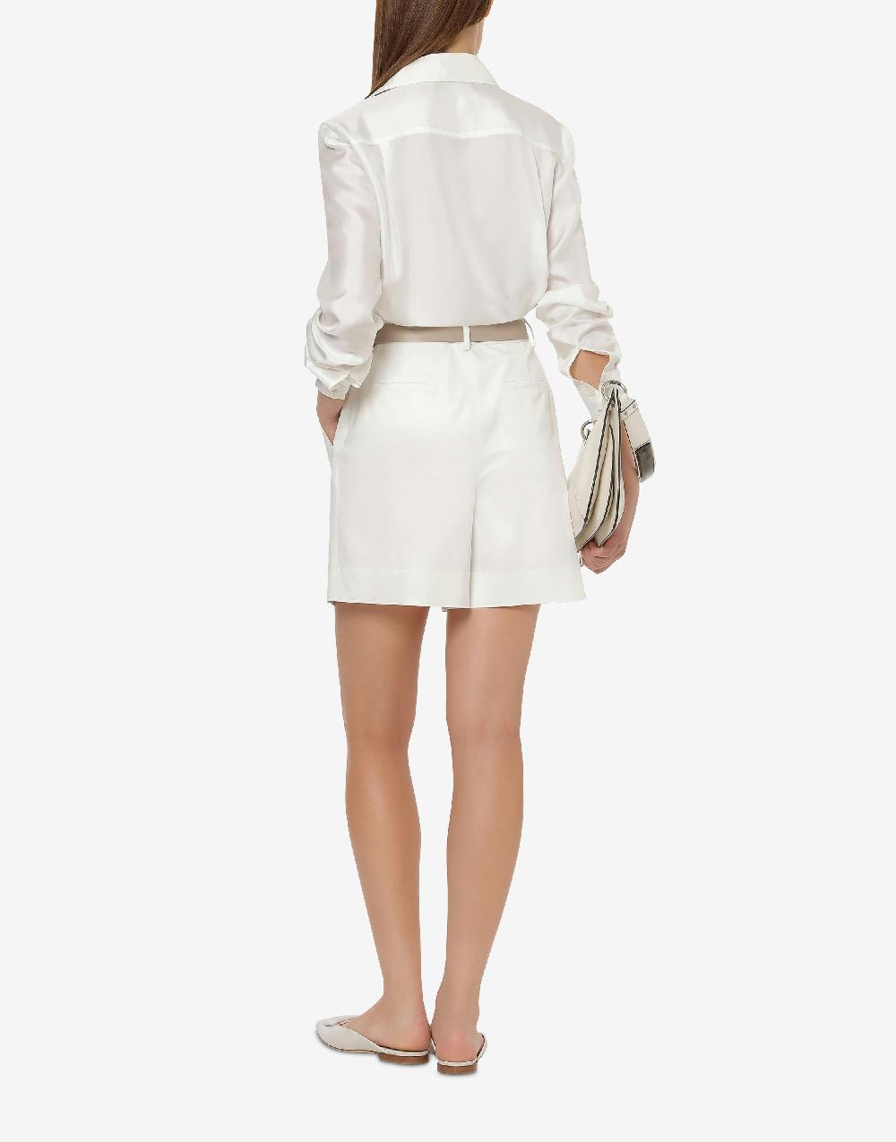 Alberta Ferretti Short in tela di cotone stretch Acquista Ora