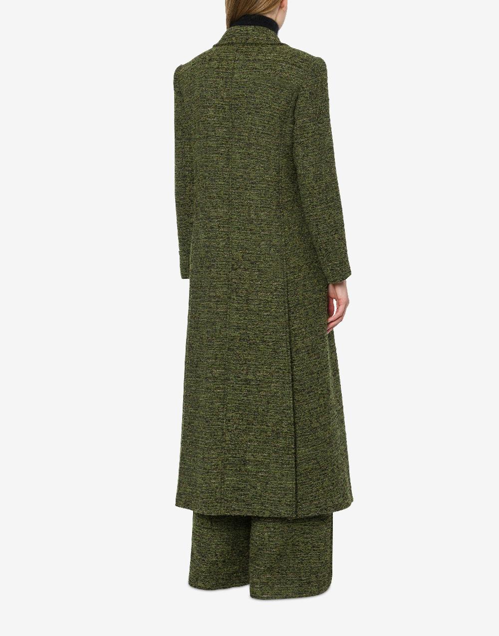 Alberta Ferretti Cappotto doppiopetto in tweed bottonato Promozione Limitata