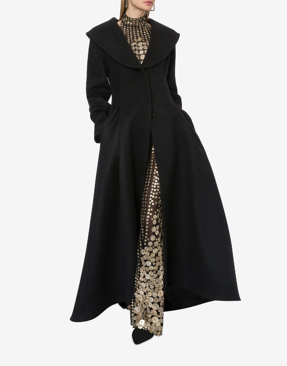 Alberta Ferretti Cappotto in panno di lana e cashmere Fino Al -60%