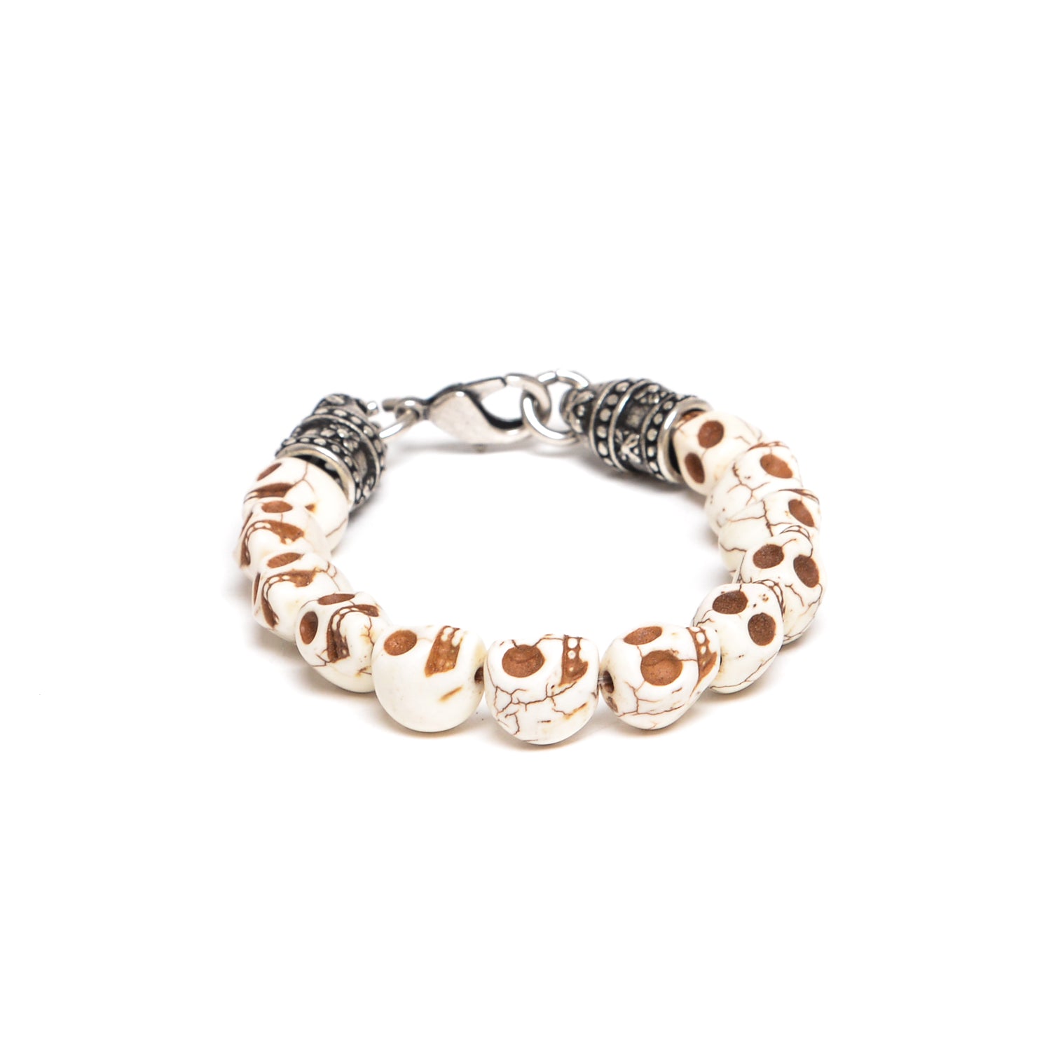 D'AMICO Bracciale Teschi Aulite Avorio Prezzo Ridotto