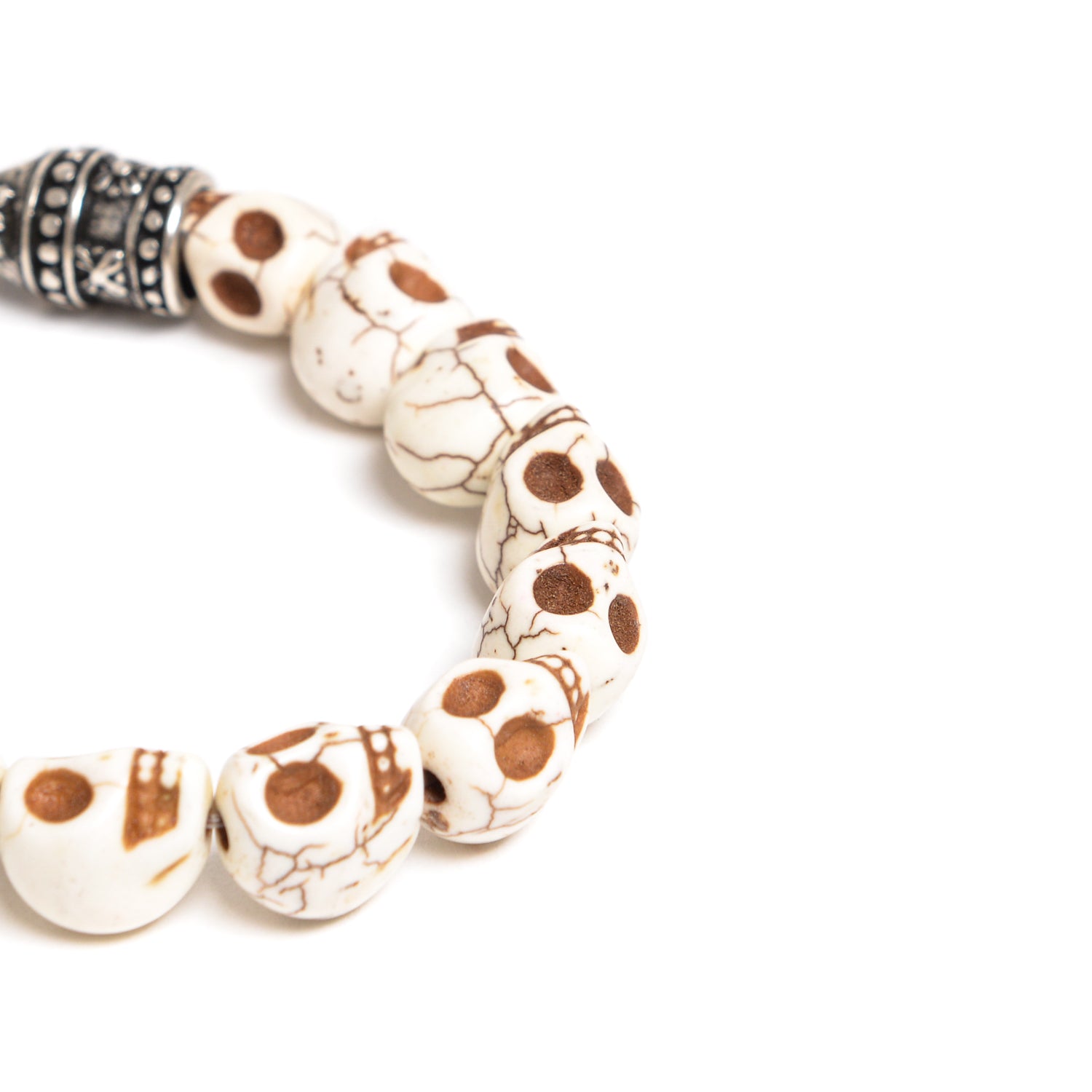 D'AMICO Bracciale Teschi Aulite Avorio Prezzo Ridotto