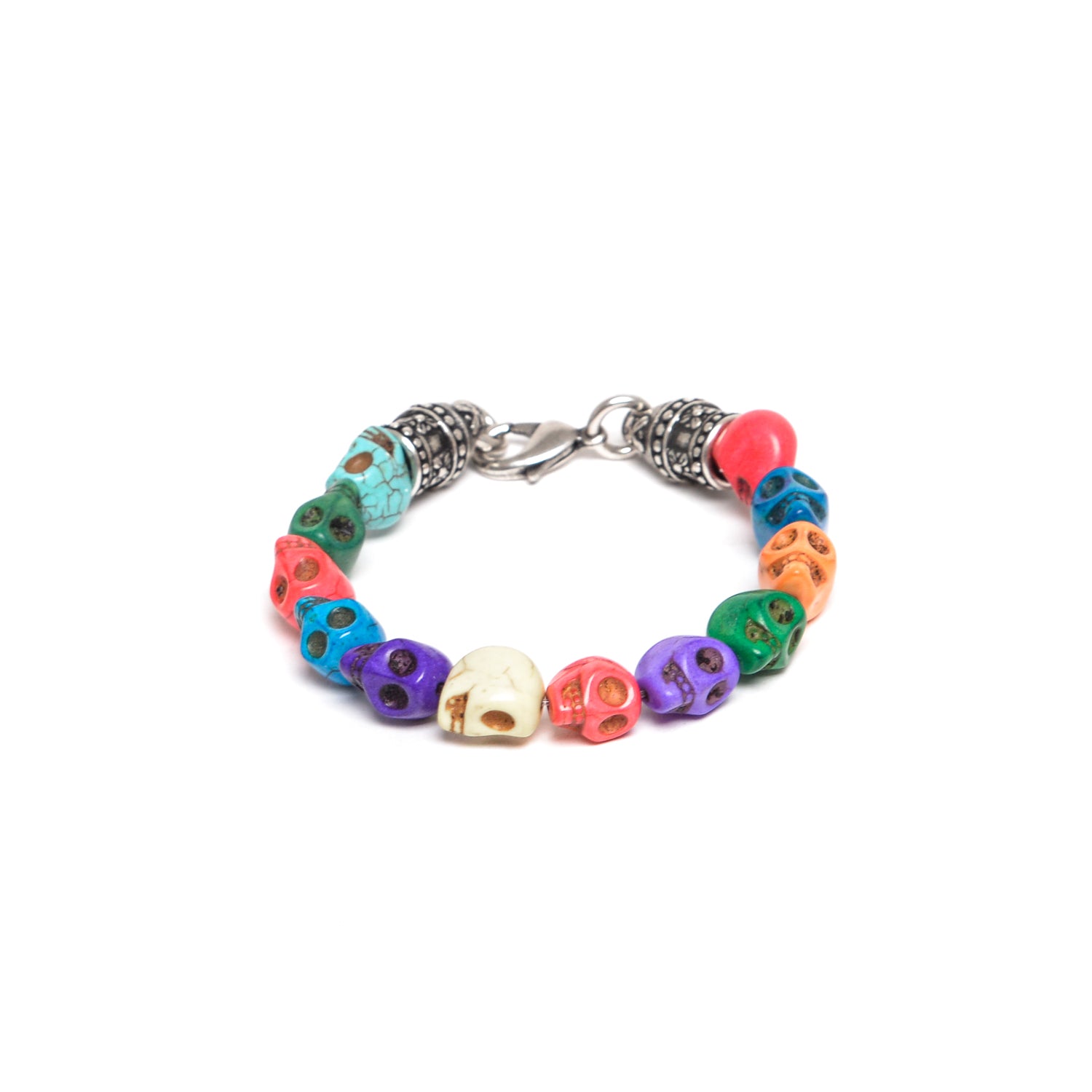 D'AMICO Bracciale Teschi Aulite Multicolor Sottocosto