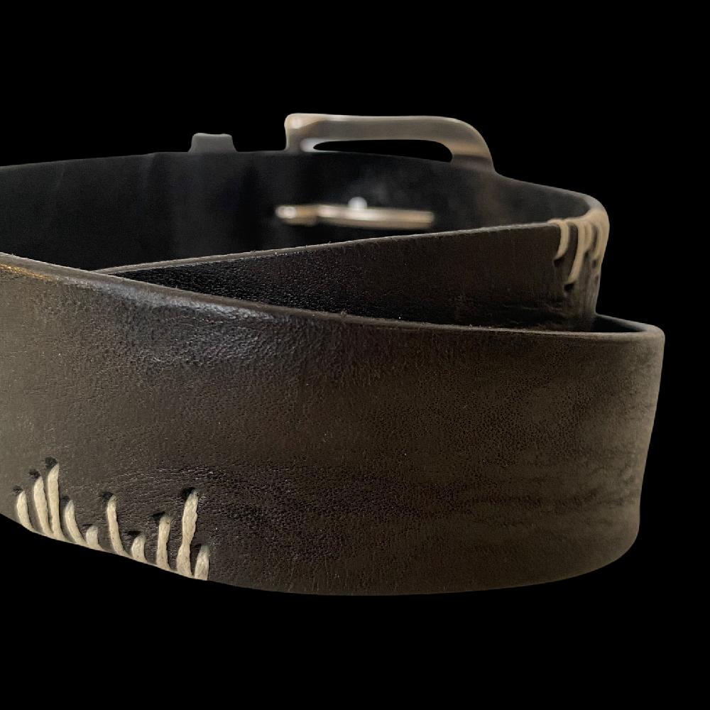 D'AMICO Cintura FRANC Cuoio Vintage con Punti a Mano Promozione