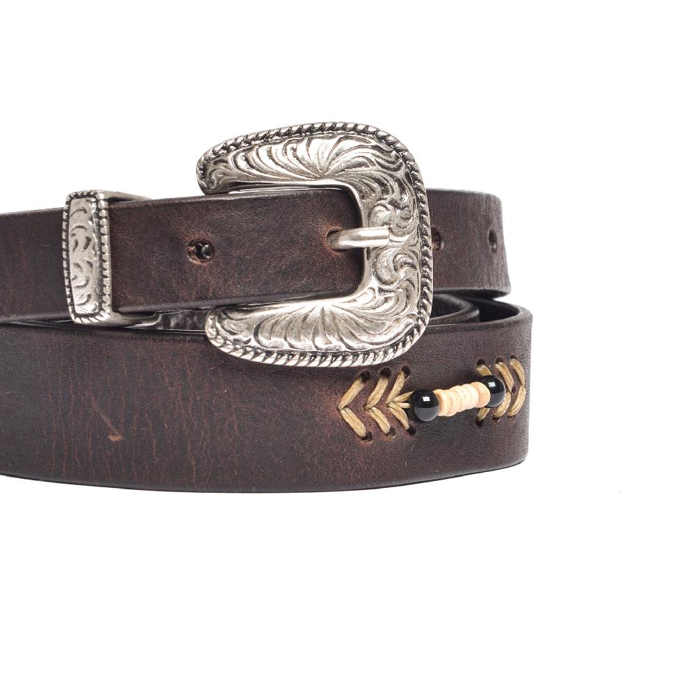 D'AMICO Cintura ANDREW Cuoio Vintage + Decorazione a mano Soddisfazione Garantita
