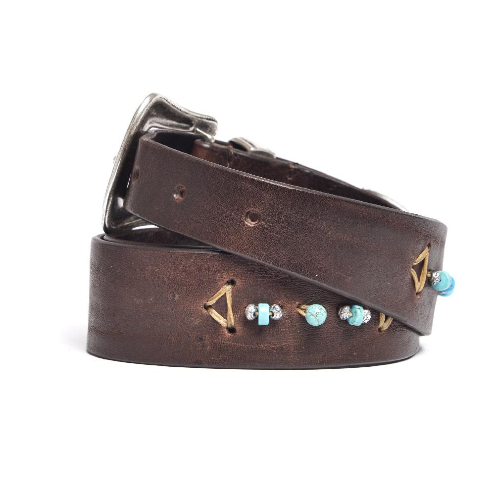 D'AMICO Cintura ETHAN Cuoio Vintage + Decorazione a mano Shopping Online