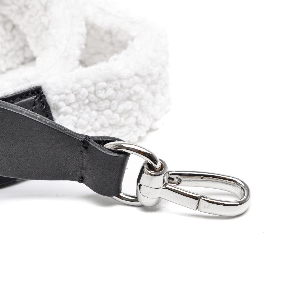 D'AMICO Tracolla Pelo Ecologico - Eco Montone - Bianco Offerte speciali