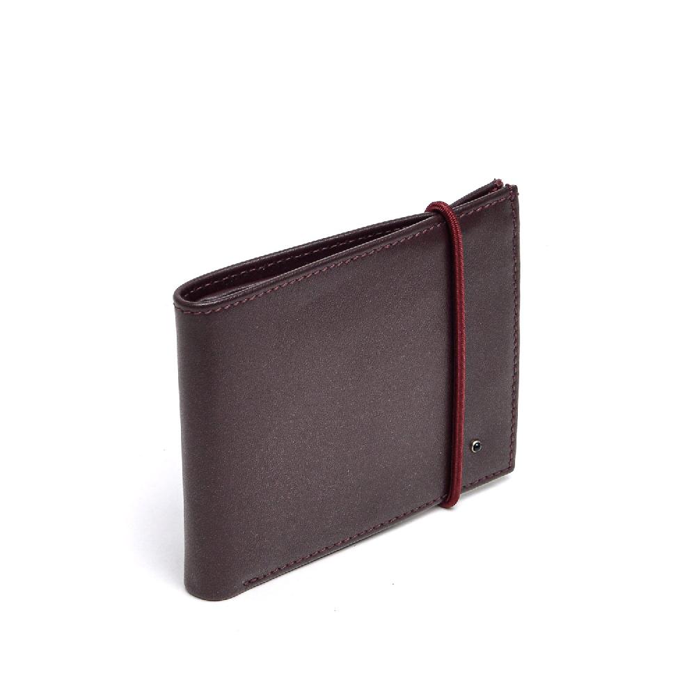 D'AMICO Portafoglio Classico Pieghevole 1 lato Pelle Bordeaux Vendite Flash