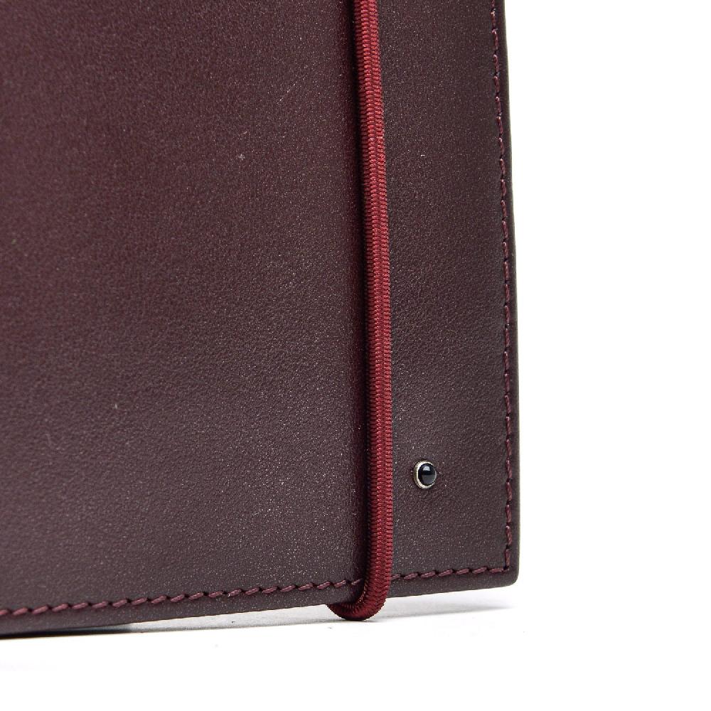 D'AMICO Portafoglio Classico Pieghevole 1 lato Pelle Bordeaux Vendite Flash
