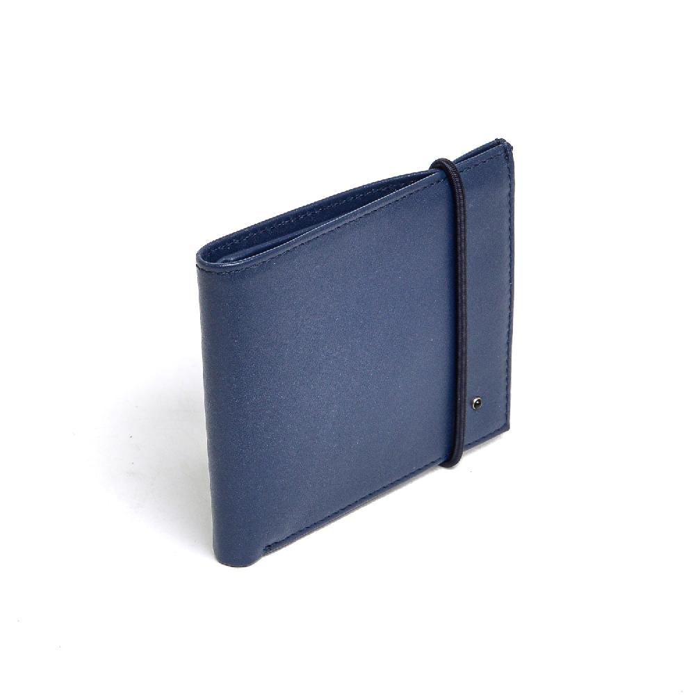 D'AMICO Portafoglio Classico Pieghevole 1 lato Pelle Blu Negozio