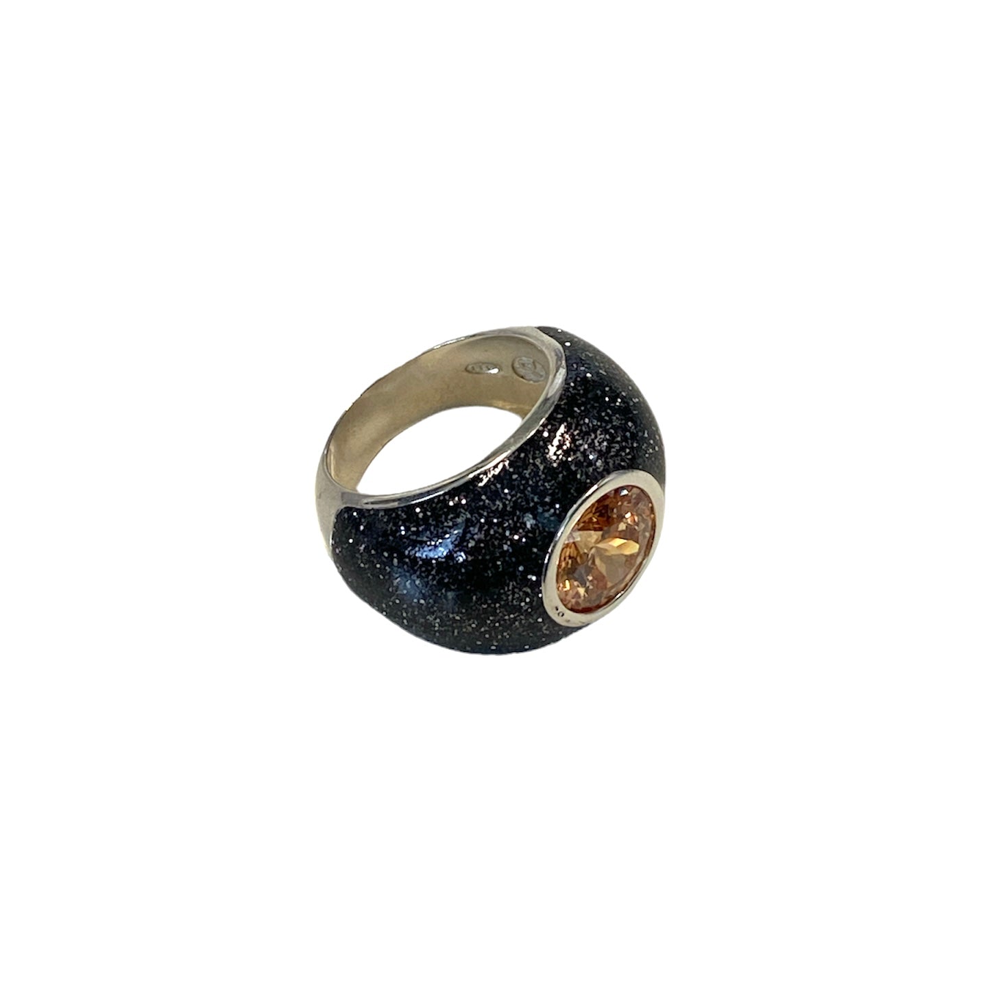 D'AMICO Anello Glitter Black Presa