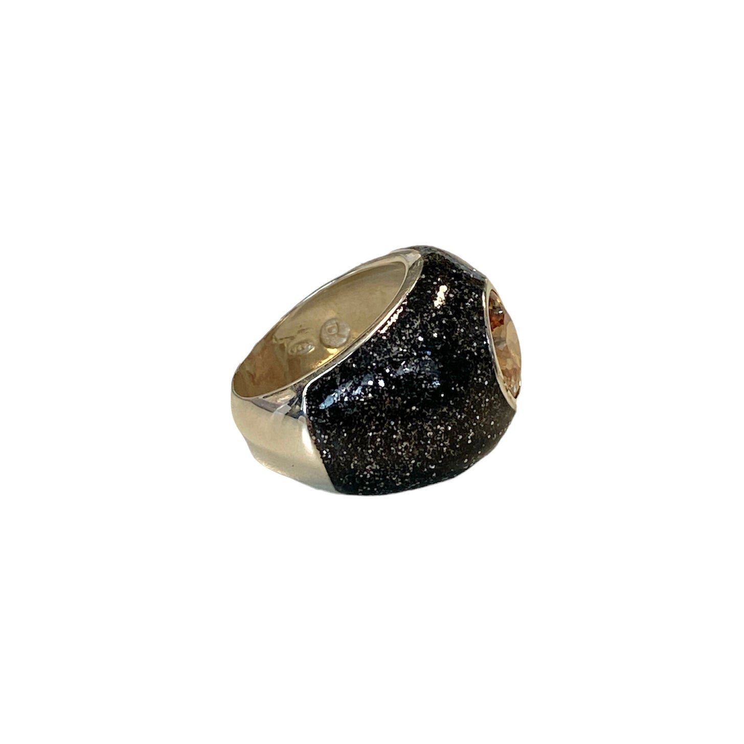 D'AMICO Anello Glitter Black Presa