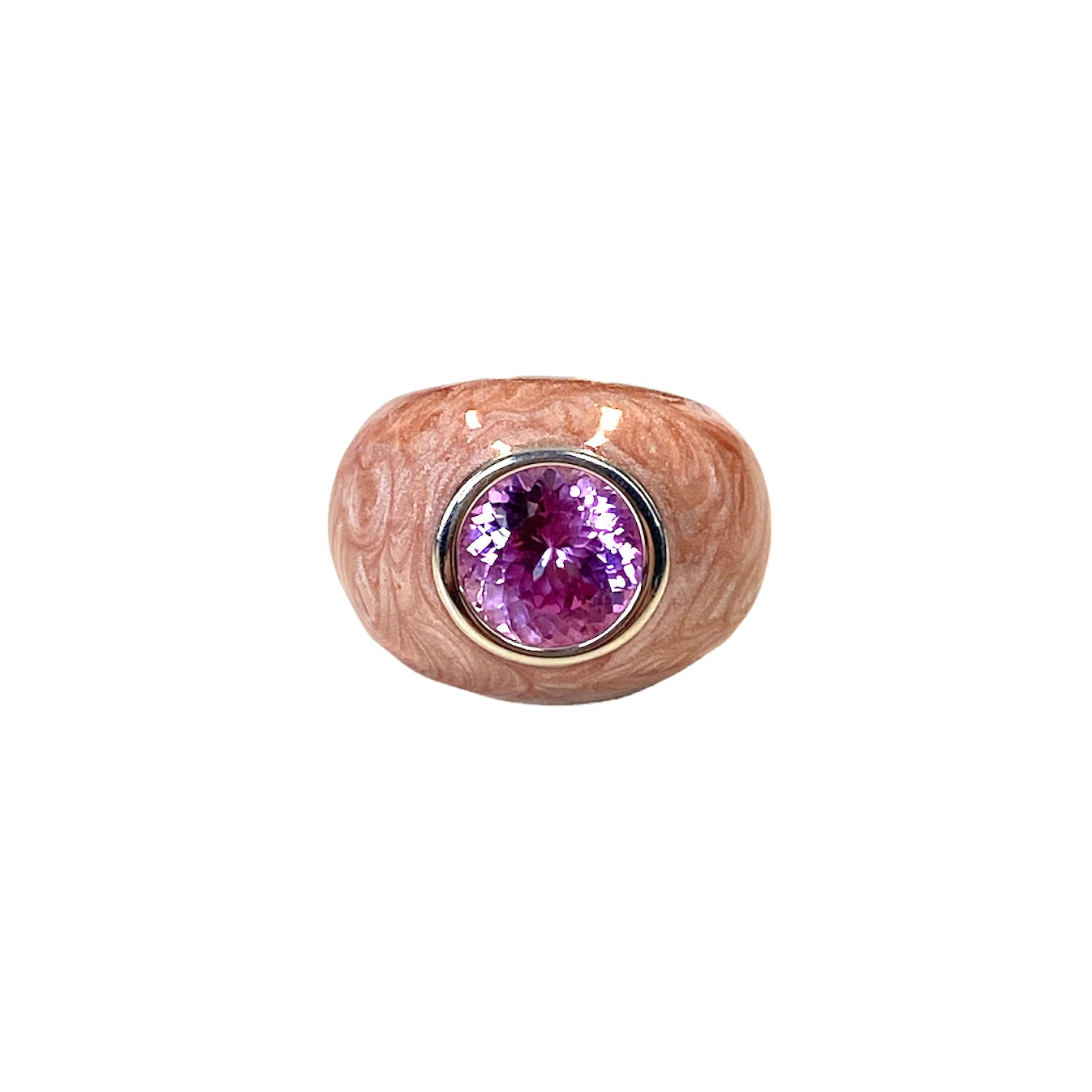 D'AMICO Anello Perlato Rosa Sconto