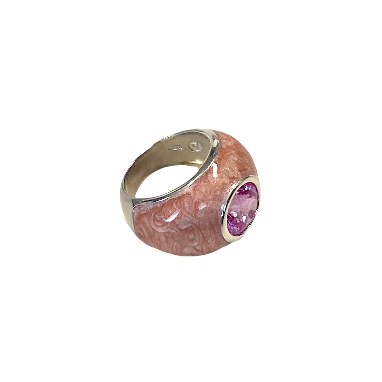 D'AMICO Anello Perlato Rosa Sconto
