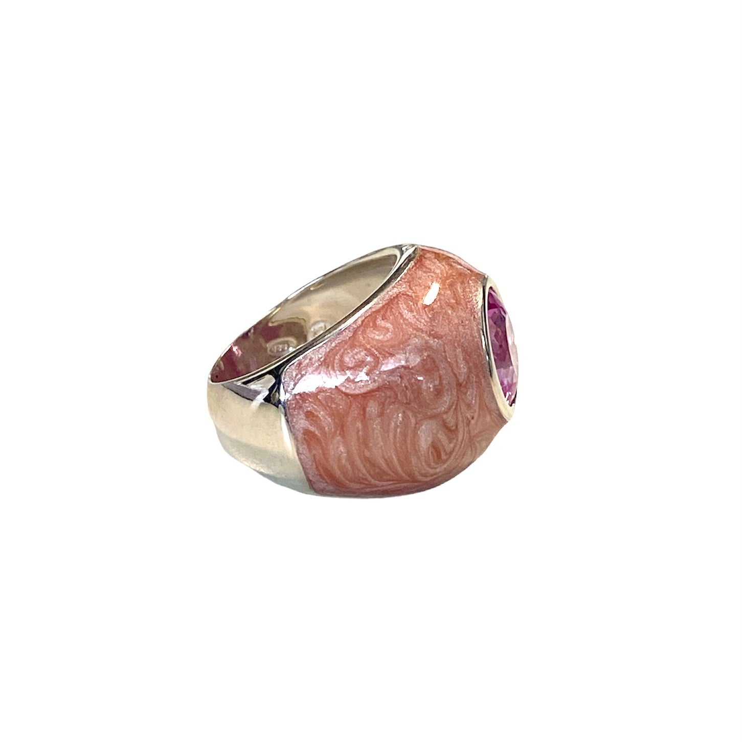 D'AMICO Anello Perlato Rosa Sconto