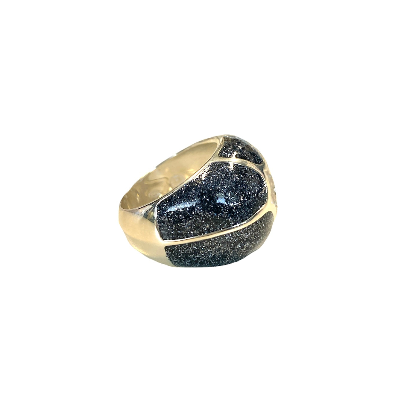 D'AMICO Anello Stella Glitter Blue Navy Economico