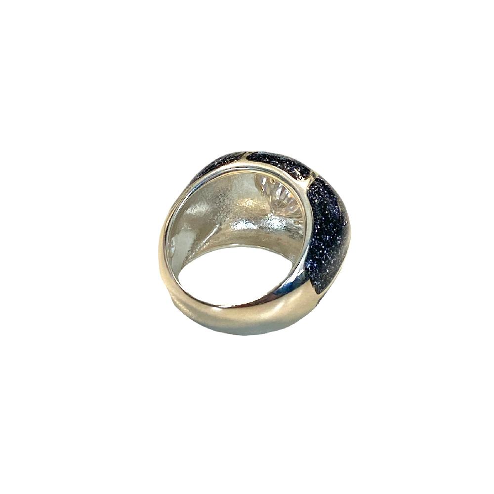 D'AMICO Anello Stella Glitter Blue Navy Economico