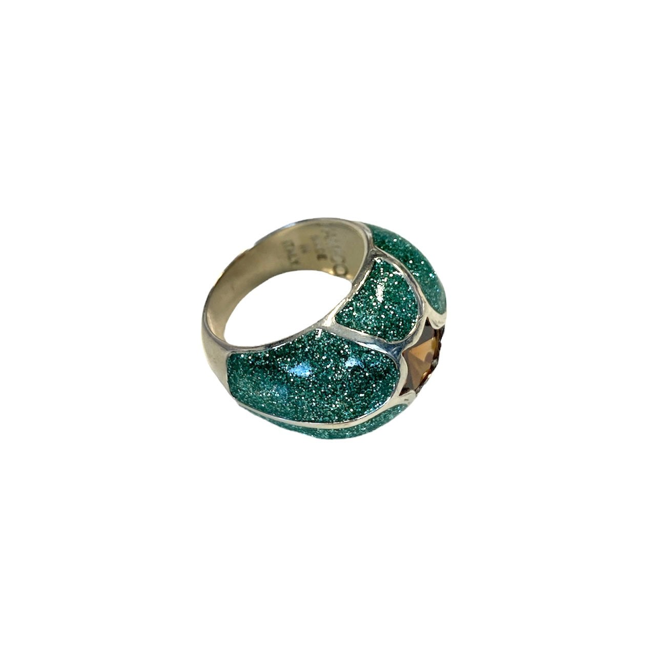 D'AMICO Anello Stella Glitter Green Online