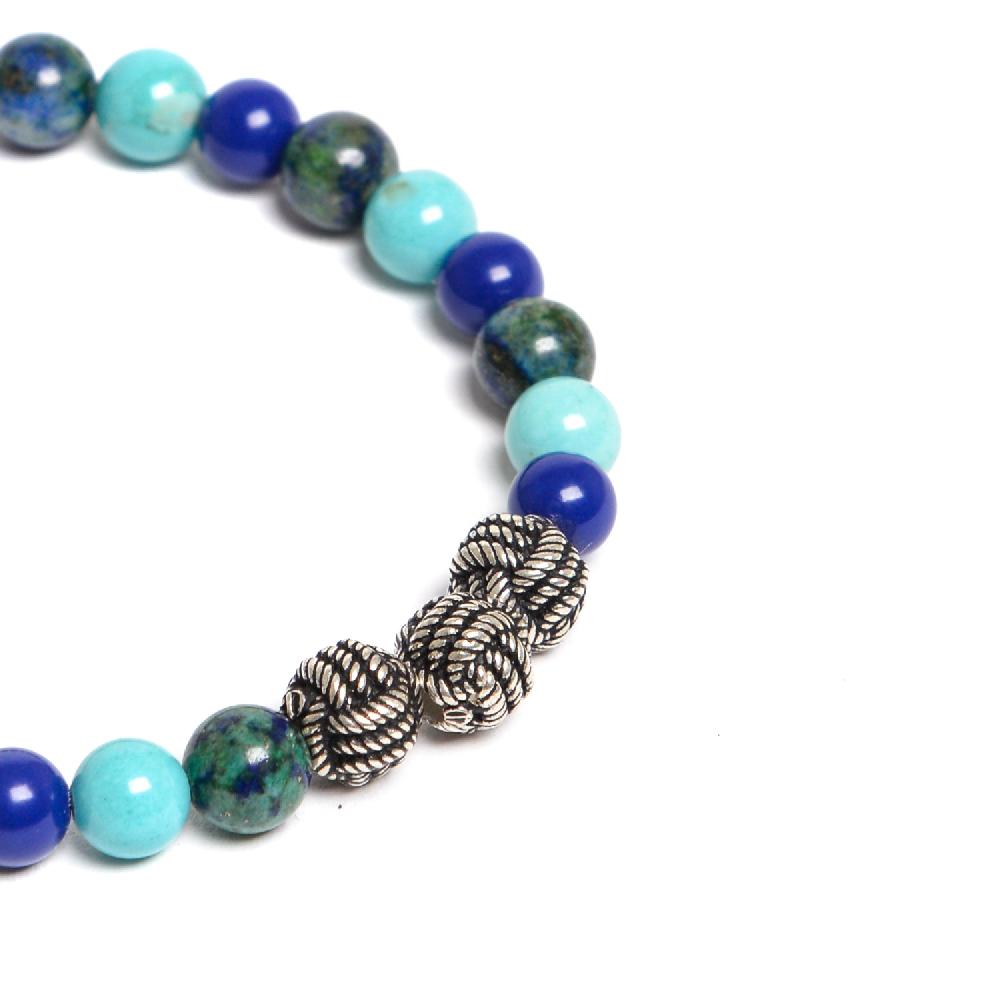 D'AMICO Bracciale Catenina Lapis + Palline Nodo Promozione