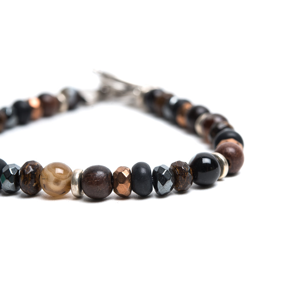 D'AMICO Bracciale Perle Fusion Marrone Negozi Online