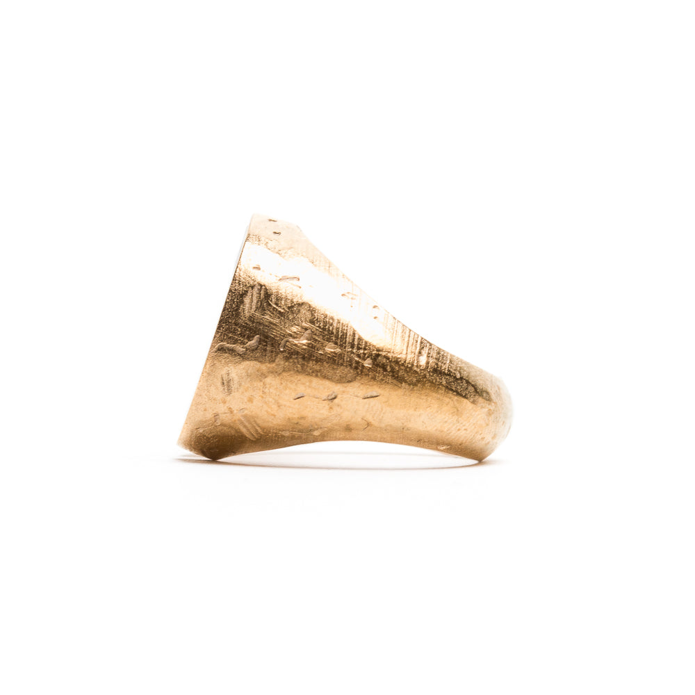 D'AMICO Anello Taglio Bronzo con Lacca Nera Promozione Limitata