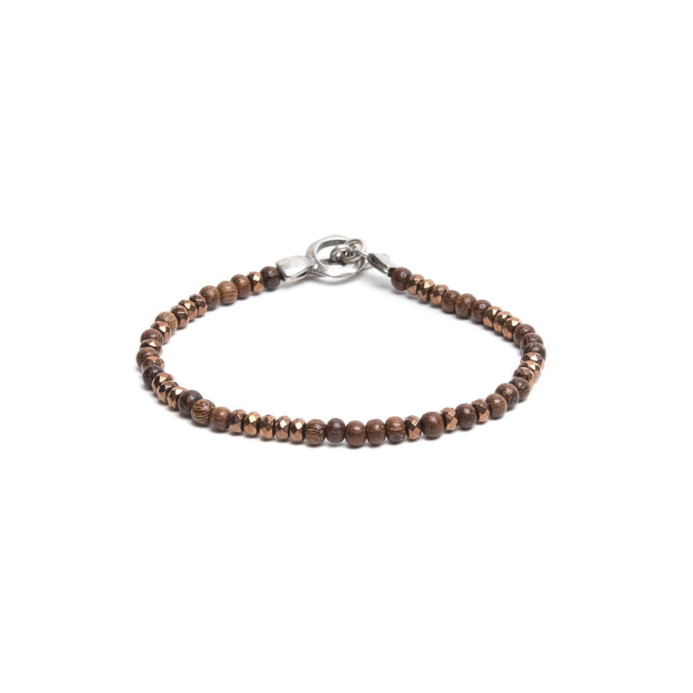 D'AMICO Bracciale Ematite + Legno Affare Del Giorno