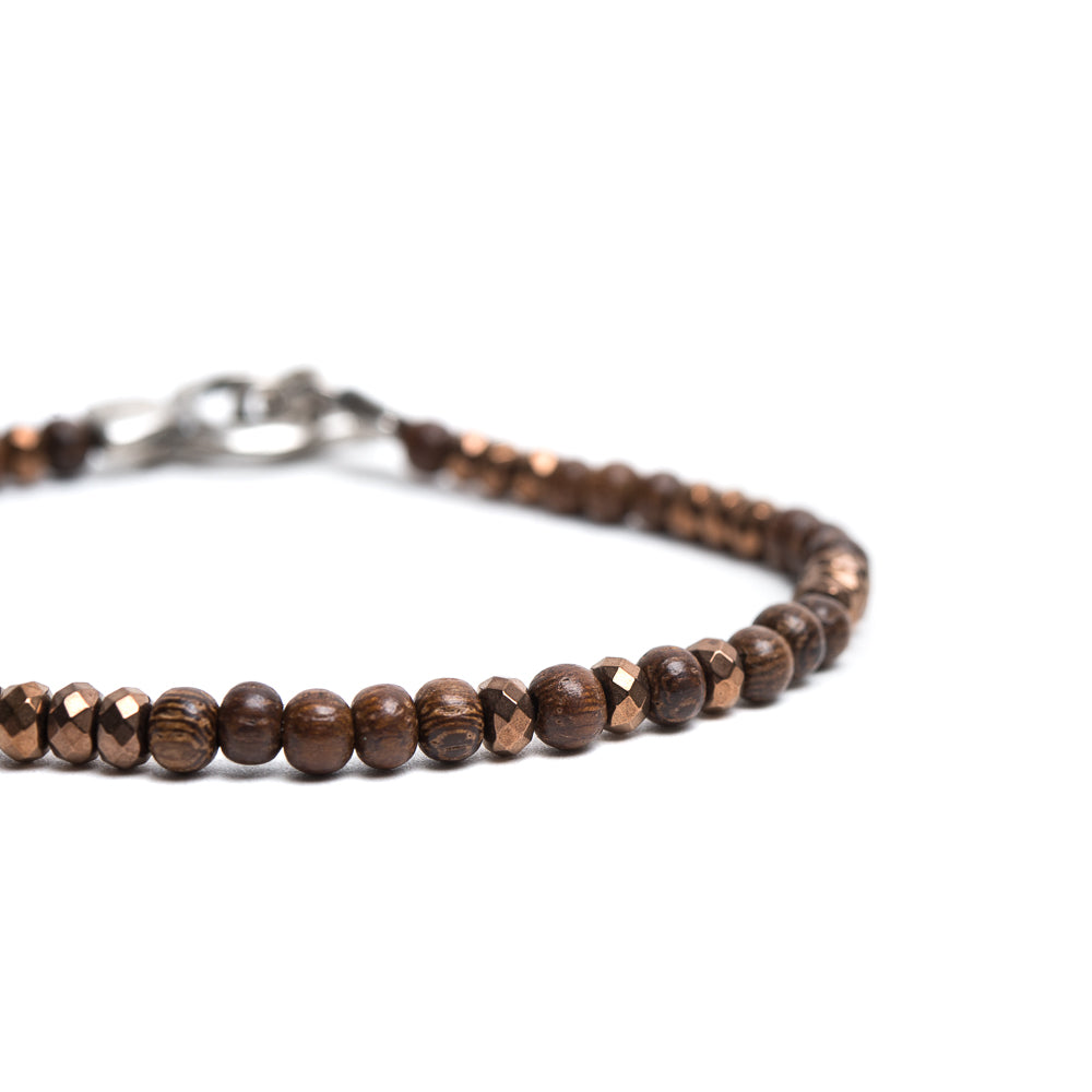 D'AMICO Bracciale Ematite + Legno Affare Del Giorno