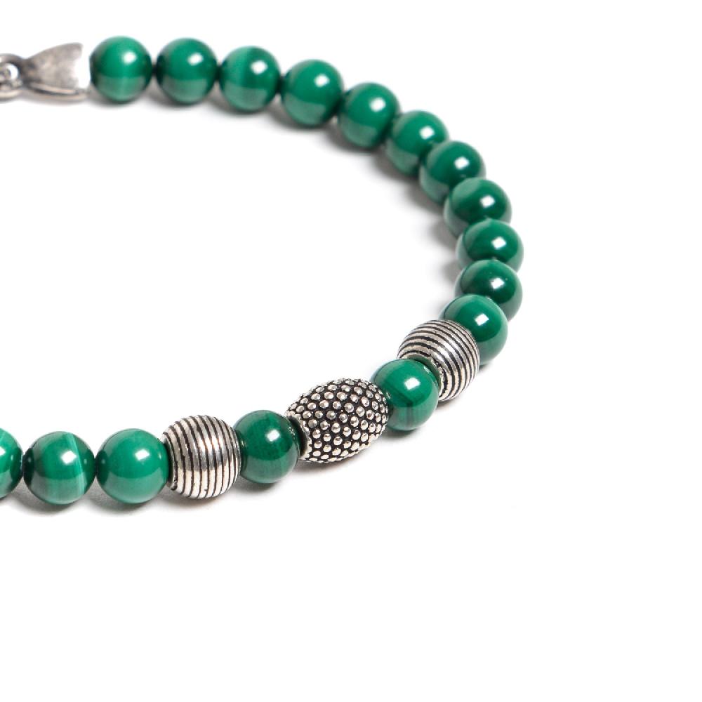 D'AMICO Bracciale Malachite e Argento Moda