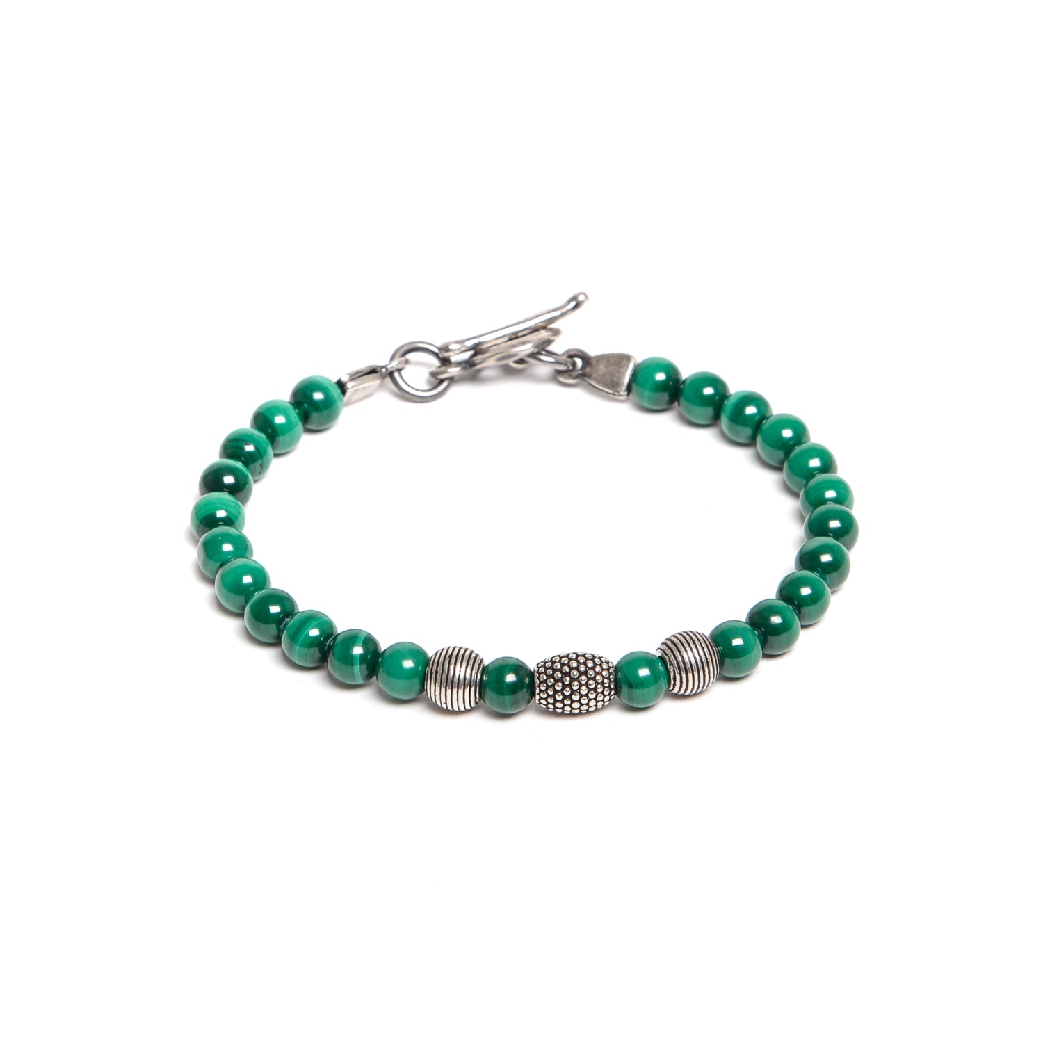 D'AMICO Bracciale Malachite e Argento Moda