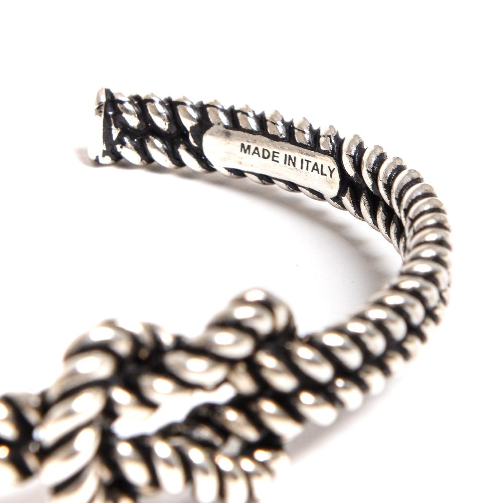 D'AMICO Bracciale Schiava Torchon Nodo Piano Italy