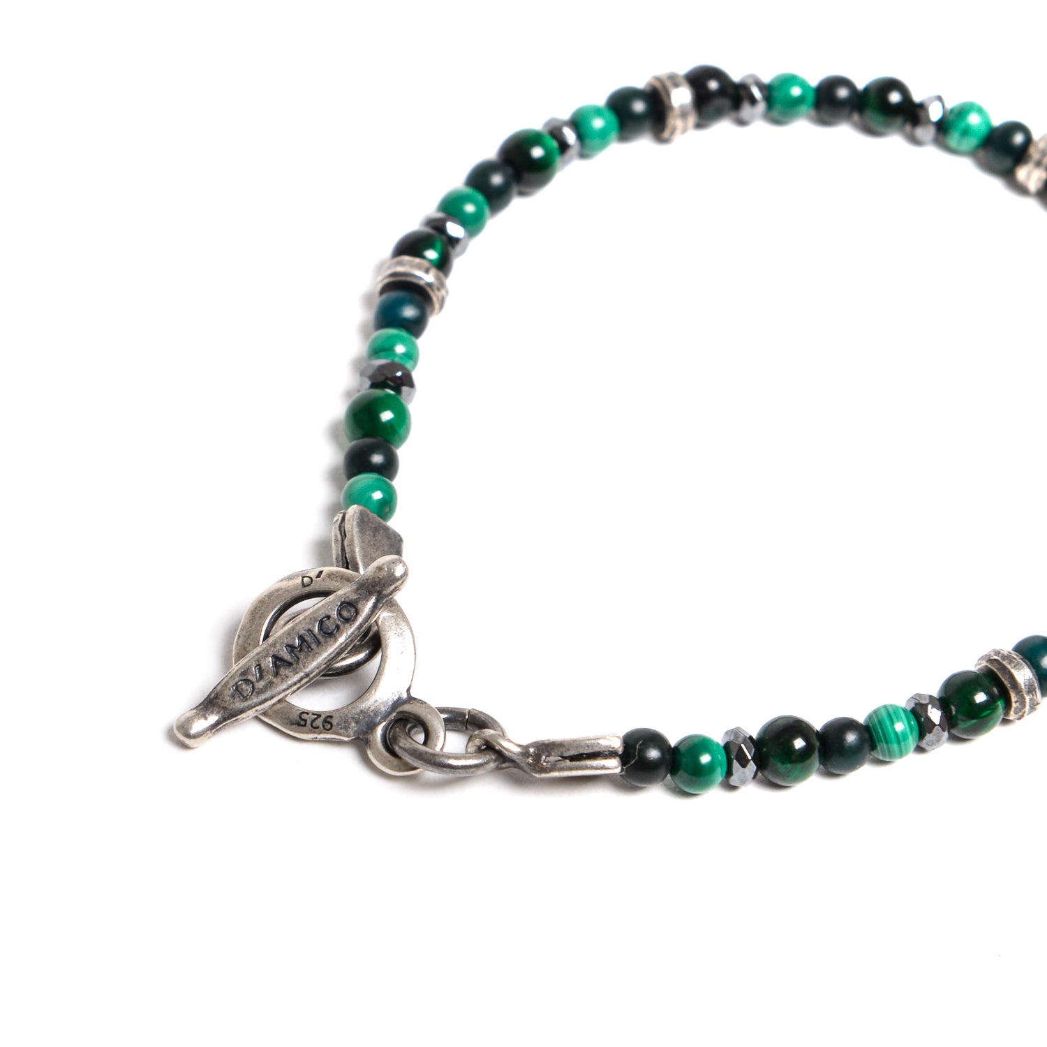 D'AMICO Bracciale Catena Fusion Green Nuovo