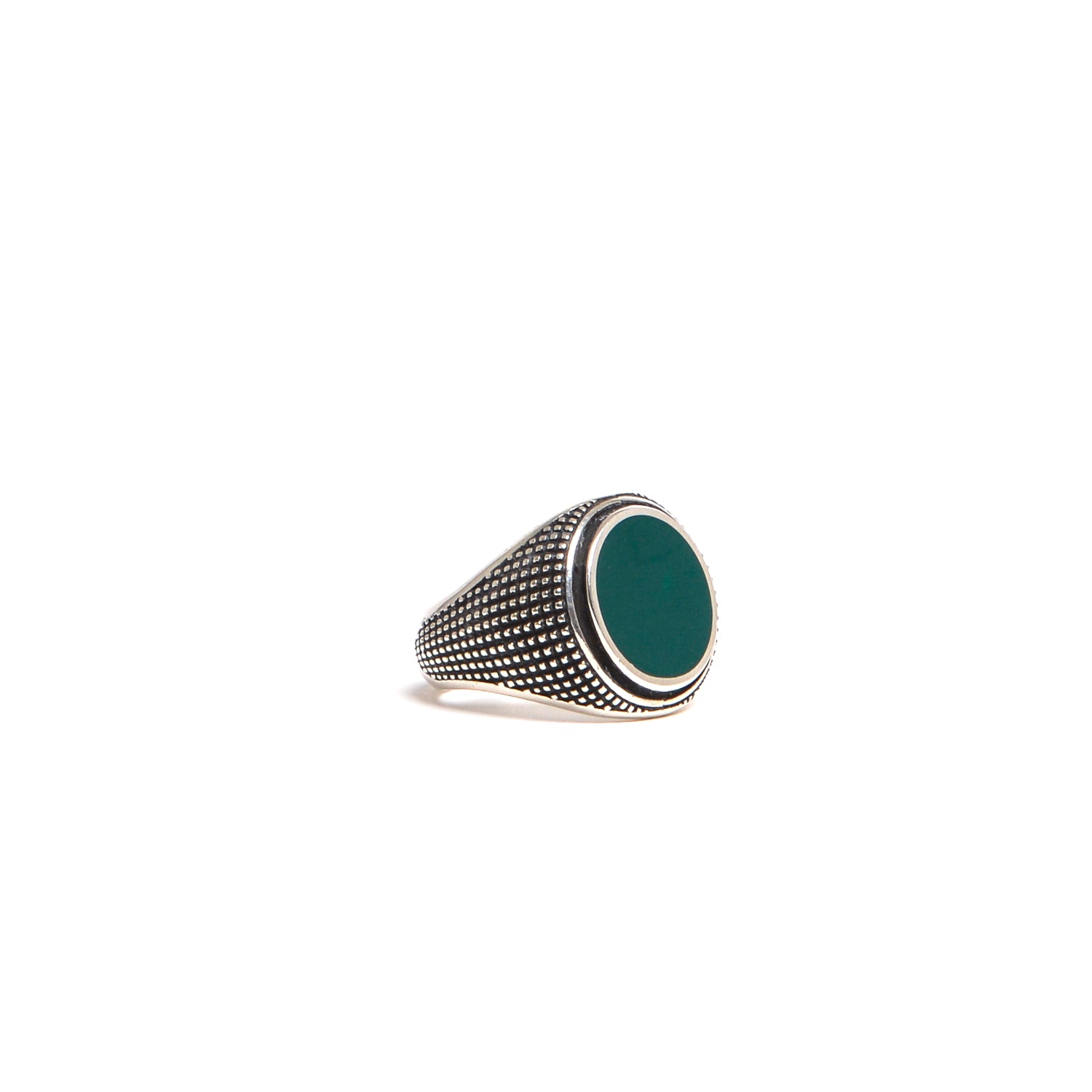 D'AMICO Anello Dupont Tondo con Lacca Verde Consegna Veloce