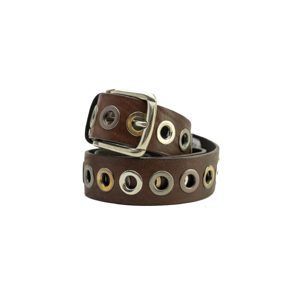 D'AMICO Cintura Cuoio Vintage + Borchie Offerta Giorno del Papà