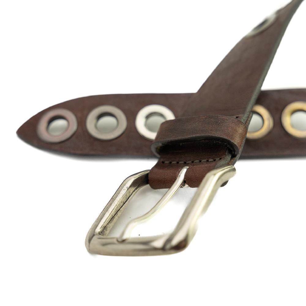 D'AMICO Cintura Cuoio Vintage + Borchie Offerta Giorno del Papà