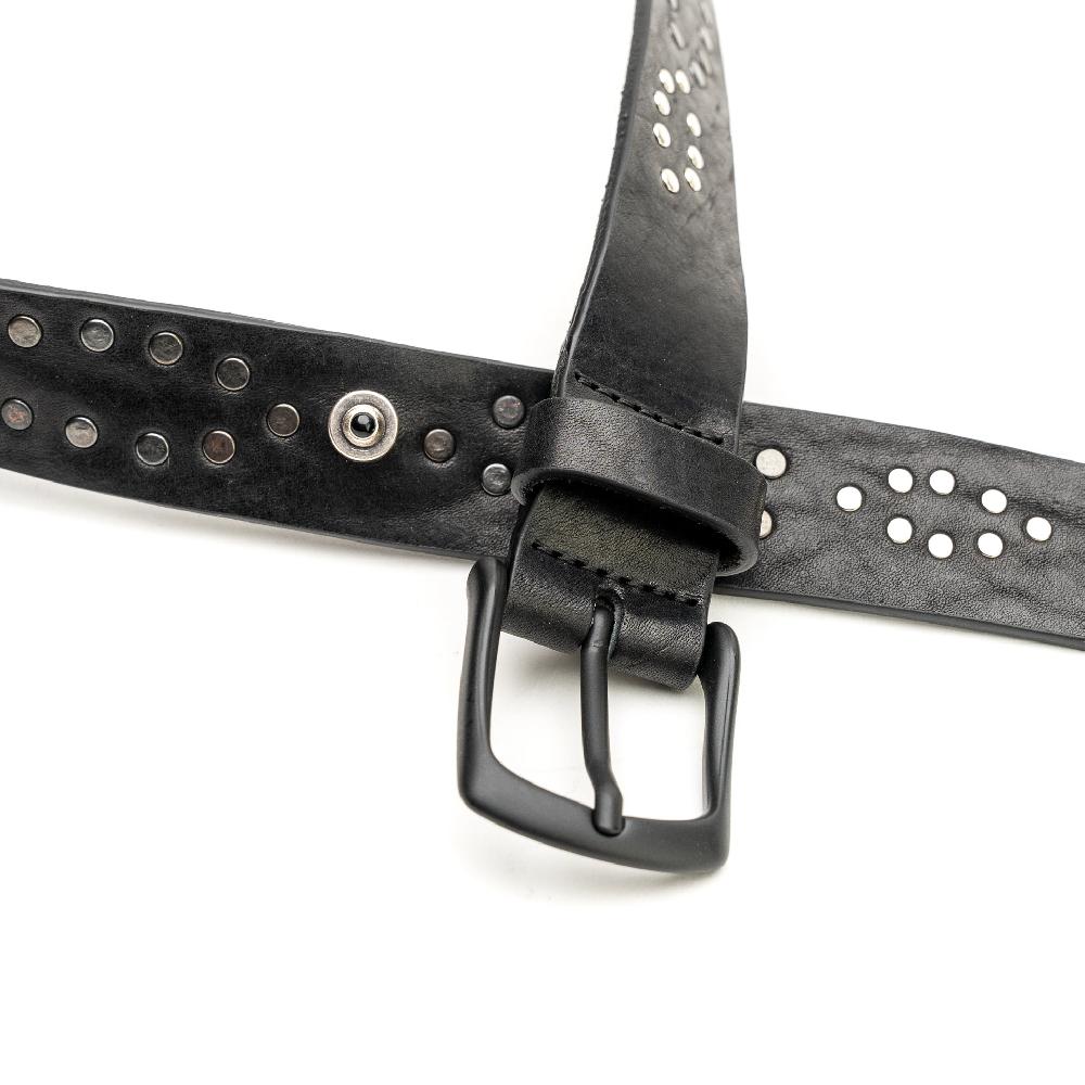 D'AMICO Cintura Cuoio Vintage Borchiato Online Outlet