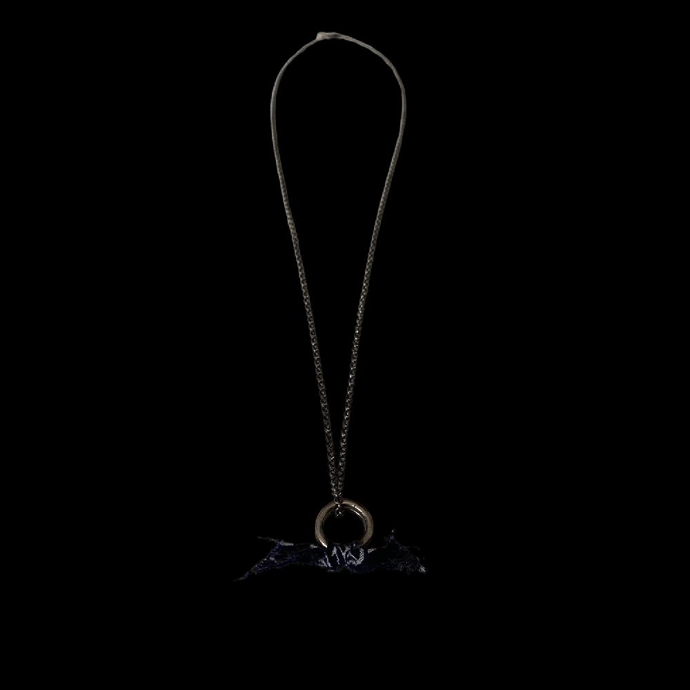 D'AMICO Collana Arg925 Cerchio + Bandana Blu Navy 50% di sconto per tempo limitato