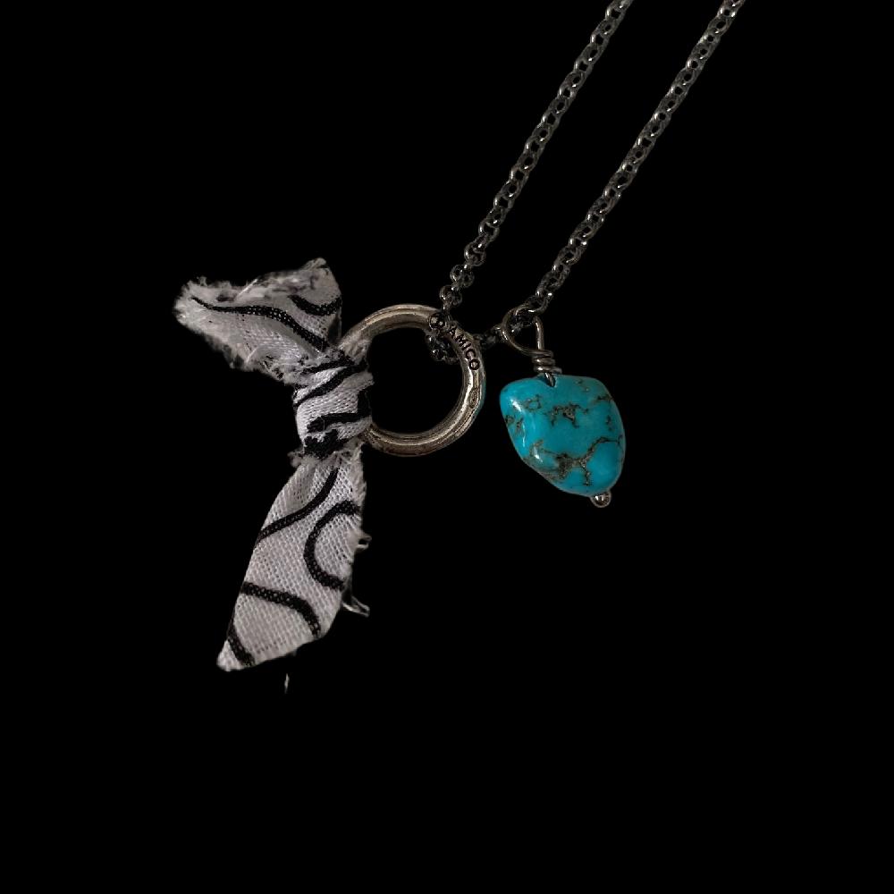 D'AMICO Collana Turchese + Anello e Bandana Arg925 Sconti questo mese