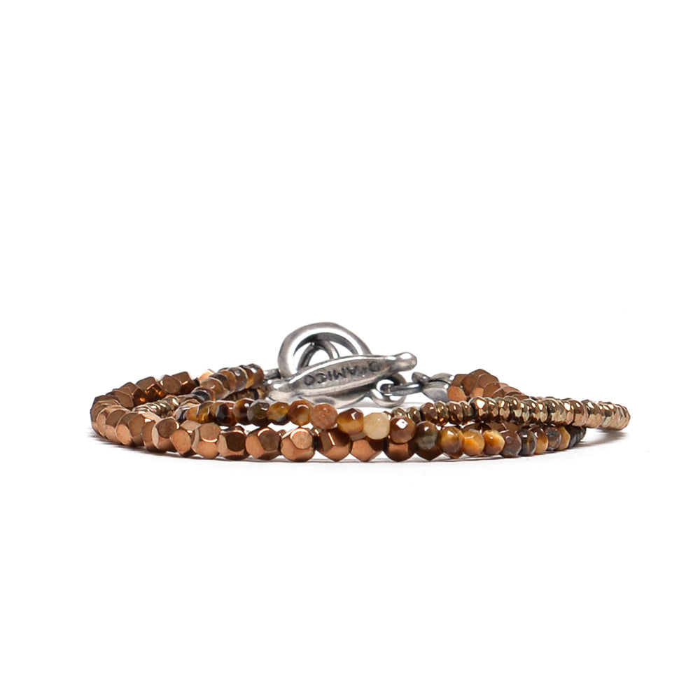 D'AMICO Bracciale Tris Fusion Brown Qualità