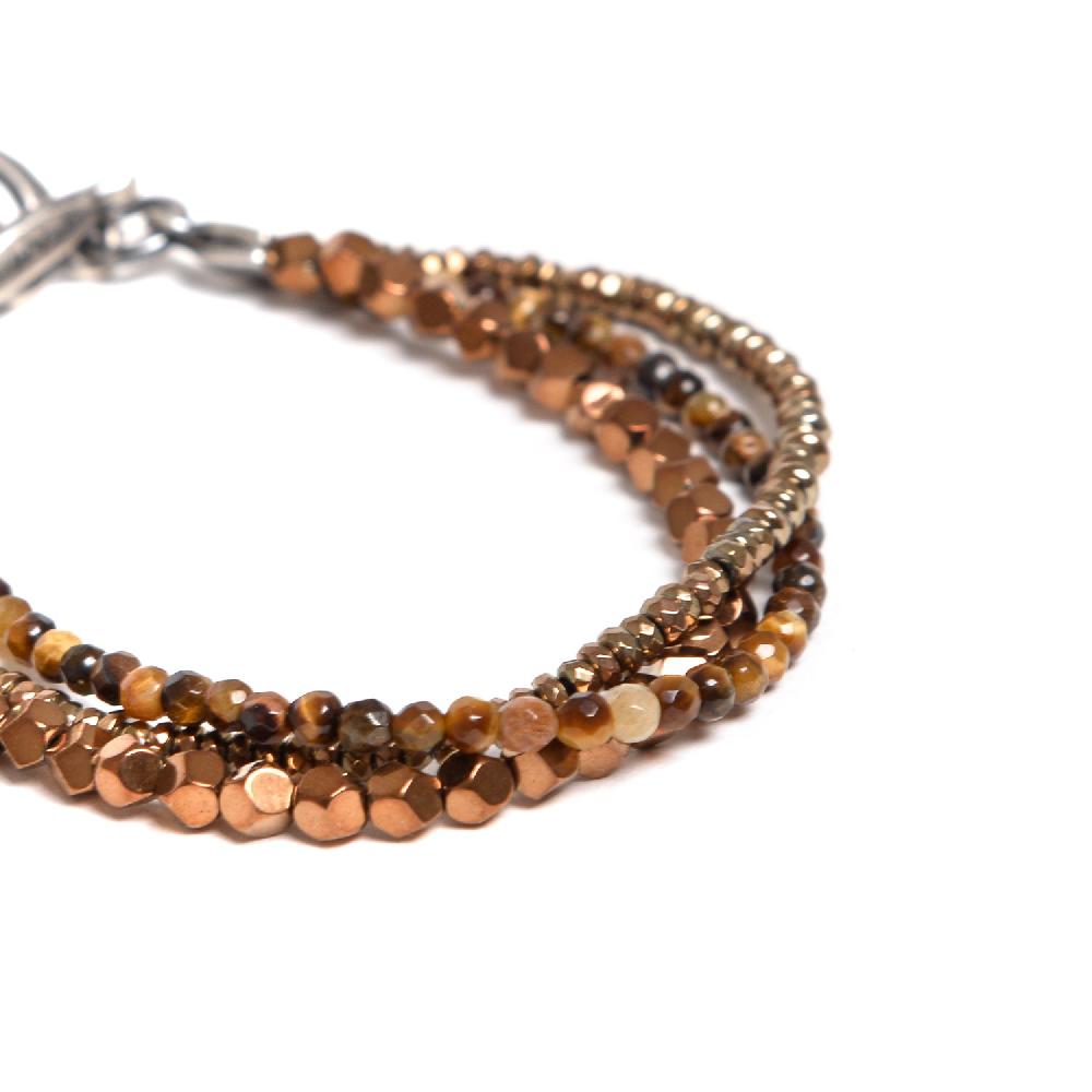 D'AMICO Bracciale Tris Fusion Brown Qualità