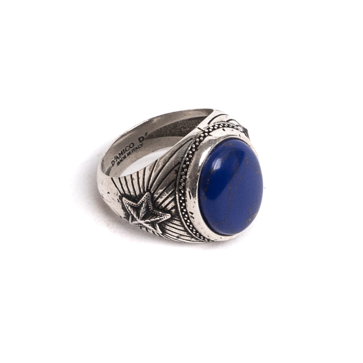 D'AMICO Anello Lapis Blu con Stelle Promozione Limitata