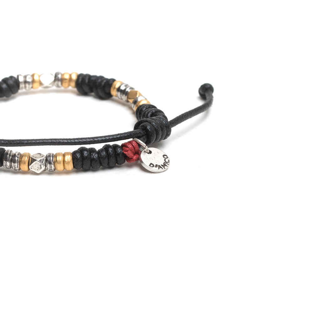 D'AMICO Bracciale Nodi + Rondelle + Pepite Convenienza