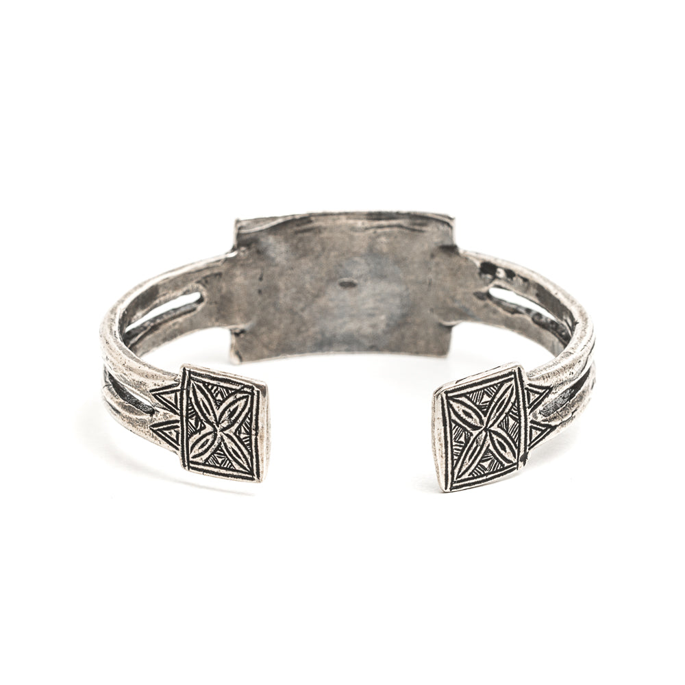 D'AMICO Bracciale Rigido Tuareg Piastra + Pallini Economico