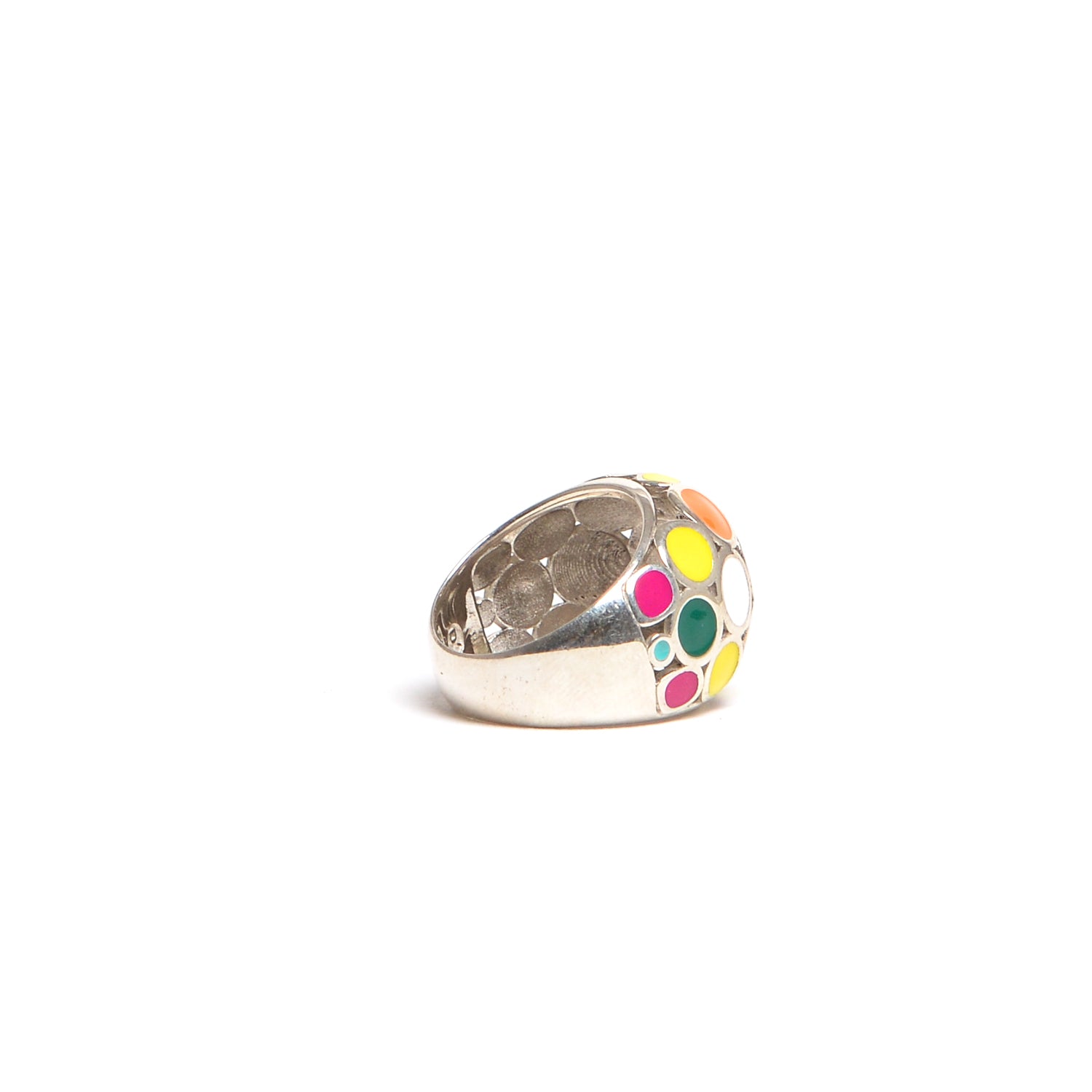 D'AMICO Anello Smalto Multicolor Vendite Flash