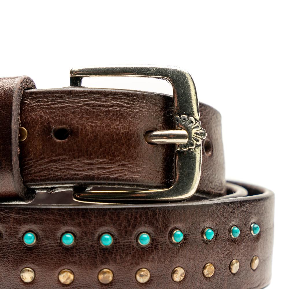 D'AMICO Cintura Cuoio Vintage Brown Sfumato Prezzo di fabbrica