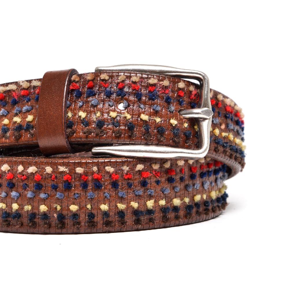 D'AMICO Cintura Rigata Ricamo Multicolor Online Outlet