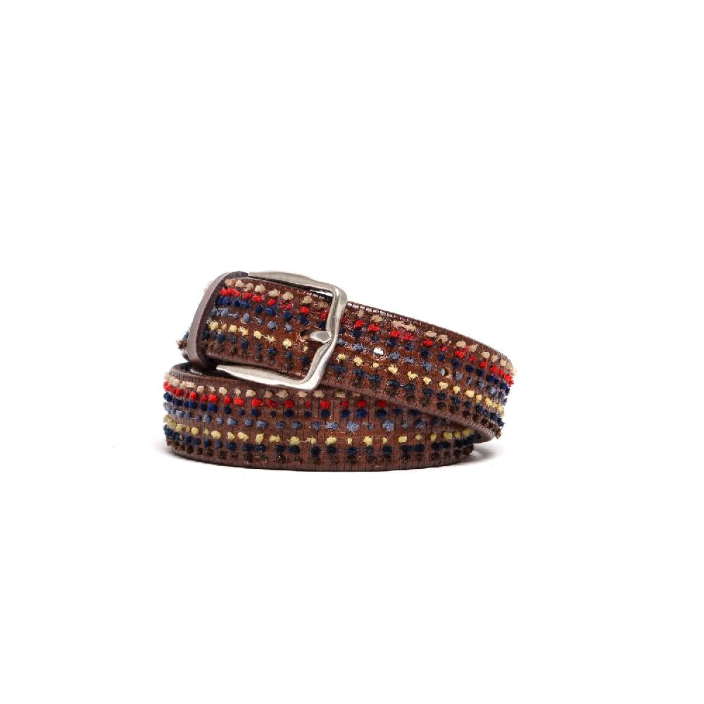 D'AMICO Cintura Rigata Ricamo Multicolor Online Outlet