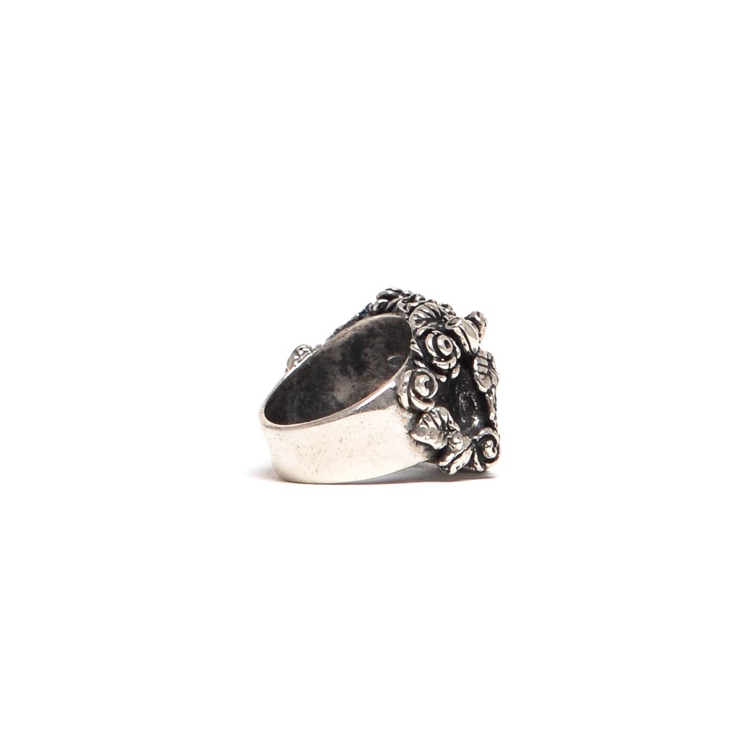 D'AMICO Anello Teschi con Roselline Super Saving Price